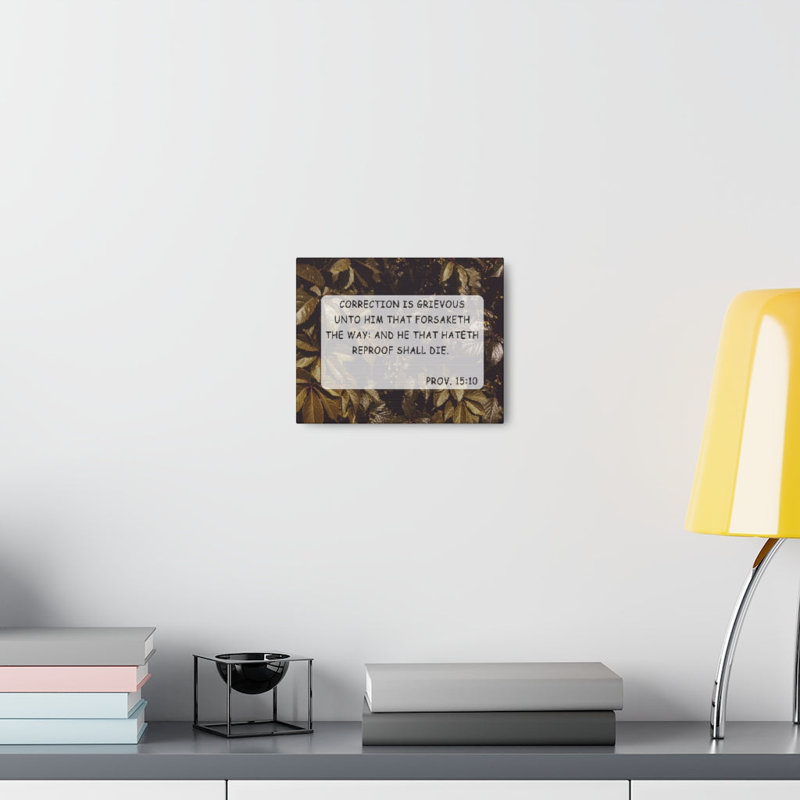 Unto Him Proverbs 15:10 1 Piece Wrapped Canvas Wall Art, 46cm H x 61cm W