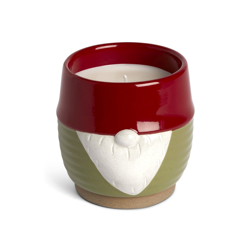 Small Ceramic Gnome Candle - 8Oz