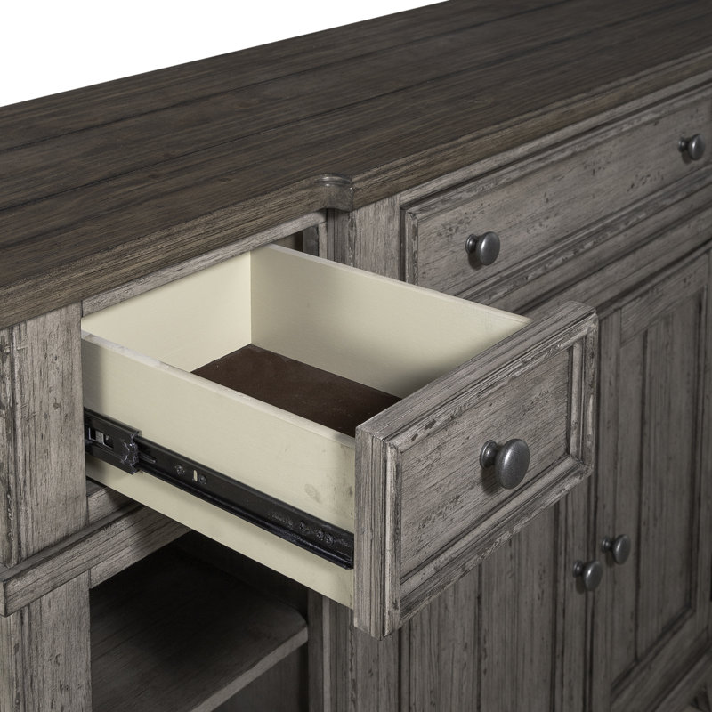 Cogan 66'' Sideboard, Gray/Brown