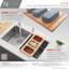 Planche de service divisée avec 3 contenants pliables STY retish Workstation-117327063