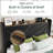 Modern Upholstered Bed With Charging Station & Storage Drawers, Velvet Wingback Headboard,Queen/Full/King Size-2091463777-2091463778