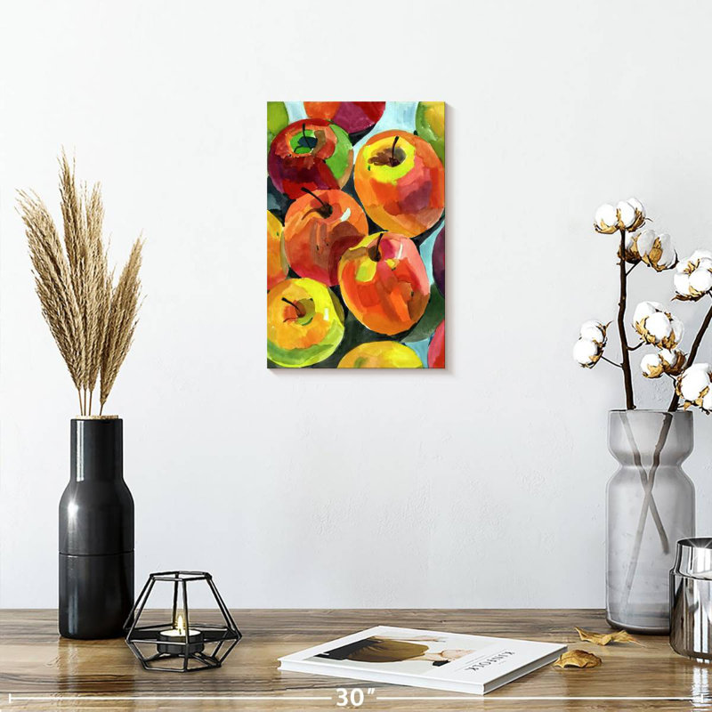 Yarlin Still Life Apples, 12" H x 8" W
