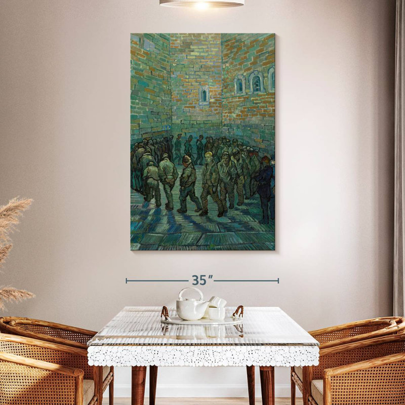 Leisha Prisoners Exercising, 51" H x 34" W