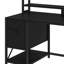  Computer Desk With Power Outlets, LED Lights & Hutch-585104449
