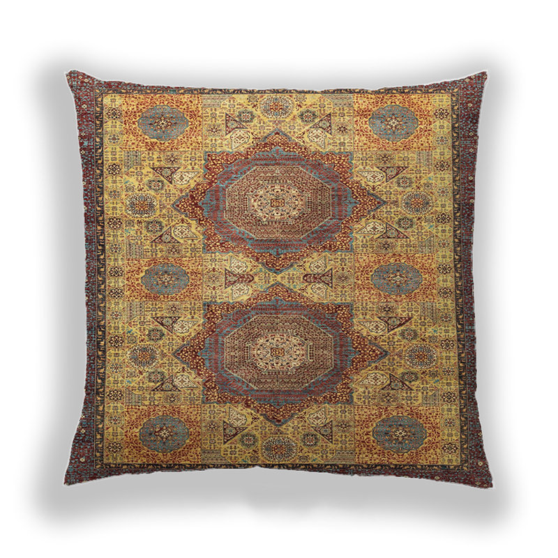 Coussin décoratif abstrait 2367, Microsuède