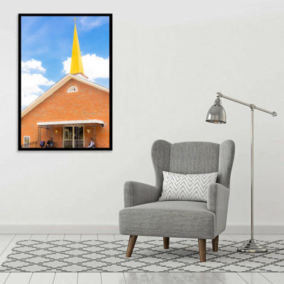 «Good Light Art» par Sydney A. Foster | 2020 Series Golden Steeple, Southern Sky, impression de façade lumineuse