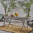 Belynda Extendable Metal Base Dining Table