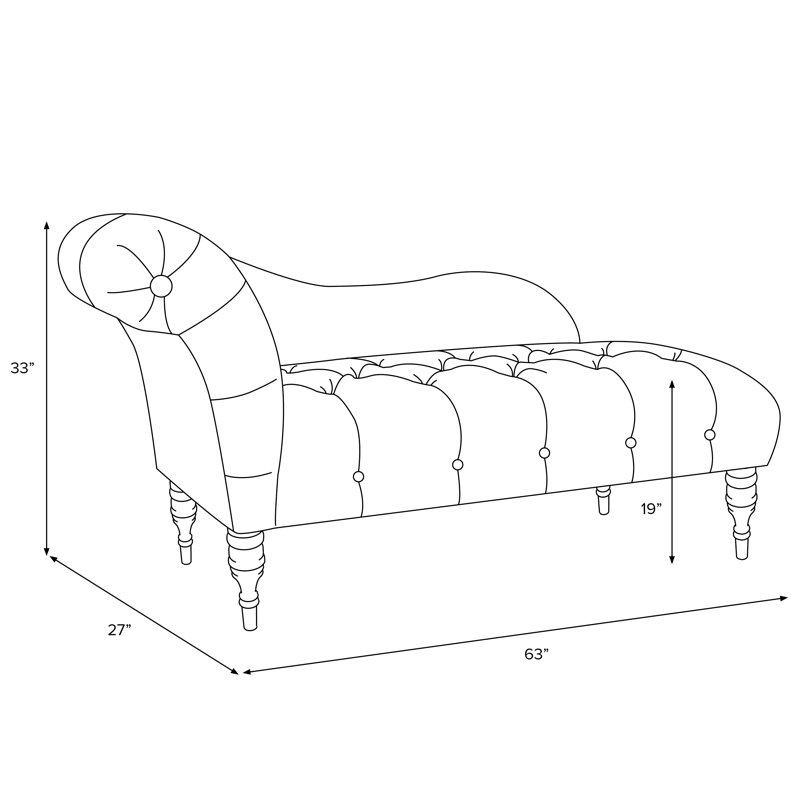 Chaise longue à accoudoirs roulés Angelica, Velours aubergine classique