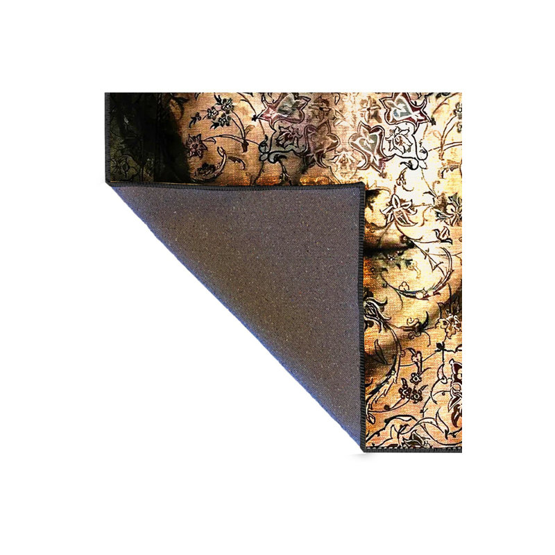 Tapis lavable multicolore noir et beige, Rectangle 3 pi 3 po x 4 pi 11 po