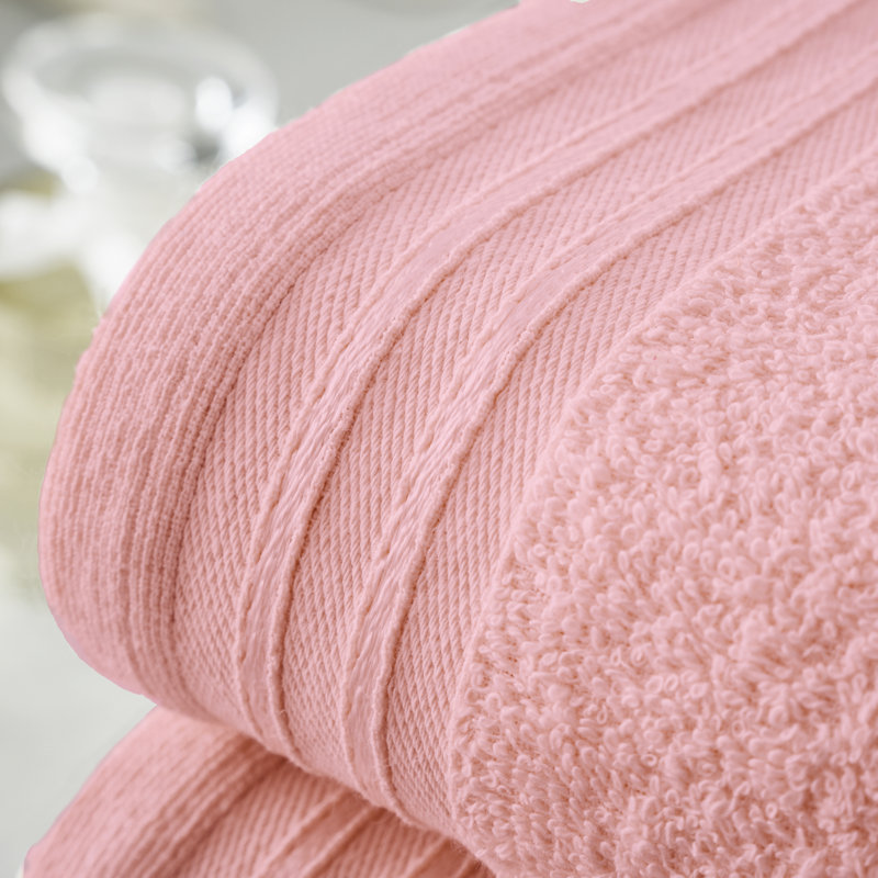 4pk Wilsford Bath Sheet 75x135, Blush Pink