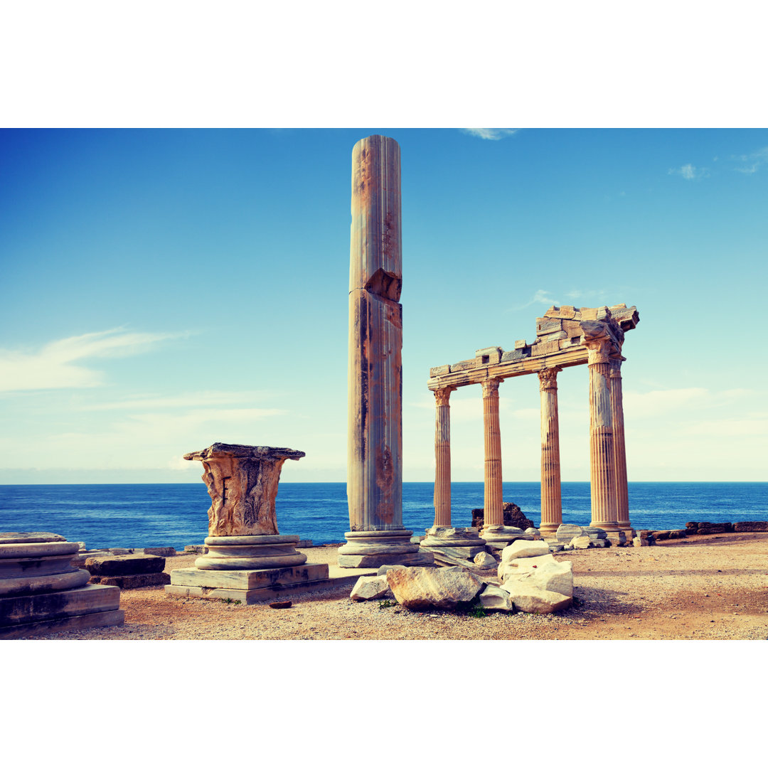 Ruins Of An Ancient Temple - Wrapped Canvas Print