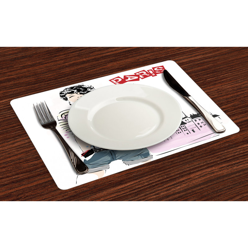 Polyester Abstract Rectangle Placemat