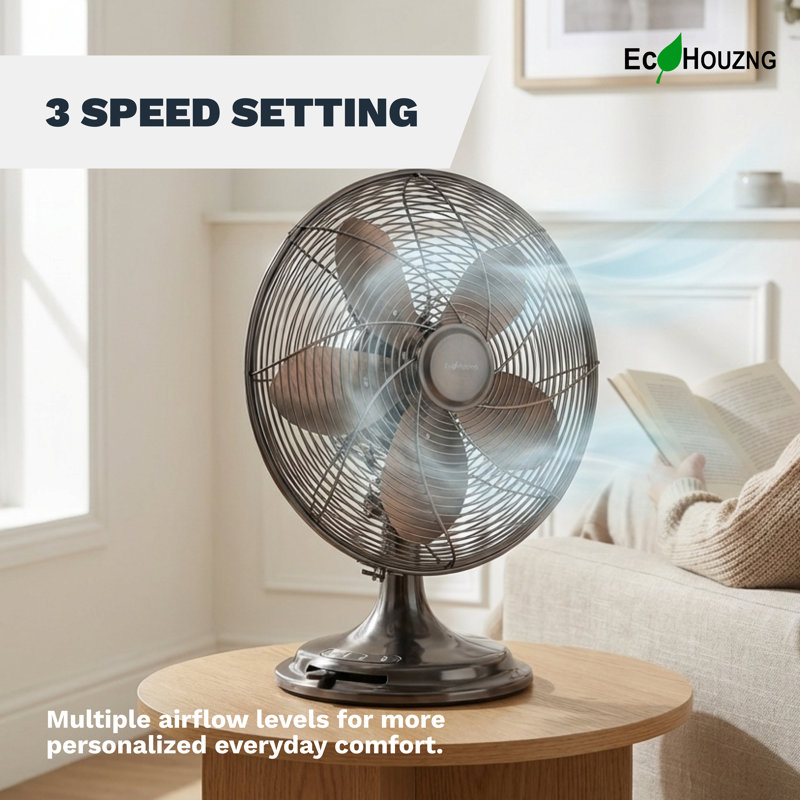 Ventilateur de table rotatif