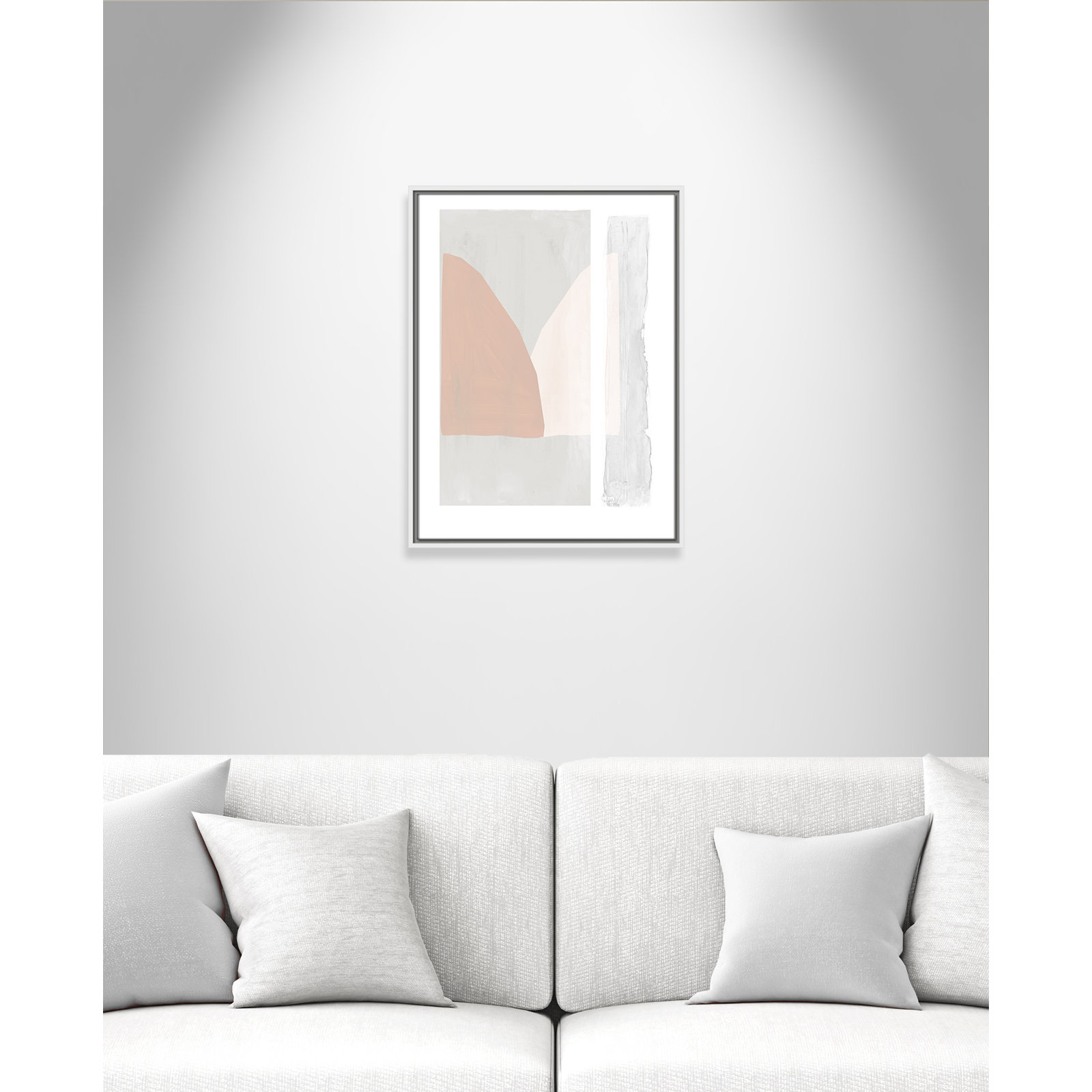 Soft and Light - Painting Print, 25.5" H x 19.5" W x 2" D, White Framed Canvas
