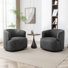 Fauteuil demi-tonneau pivotant de 32 po Tybias