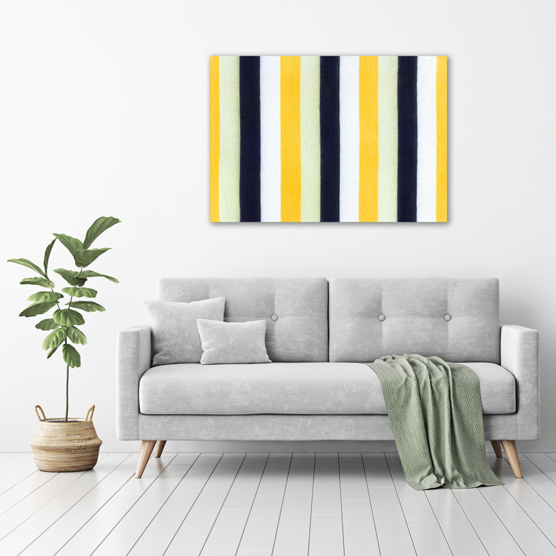 Striped Background - Wrapped Canvas Print
