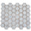 12 x 13.5 Bianco Carrara, Wooden Grey Marble Random Mosaic Tile
