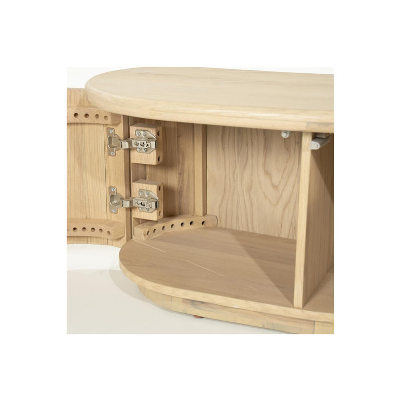 Josh 5-Door Media Unit, Natural, 17"H x 71"L x 17"W