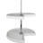 32" Diameter Kidney Plastic Lazy Susan Set with Chrome Hubs-39951201