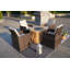 Ensemble de conversation pour 4 personnes avec coussins