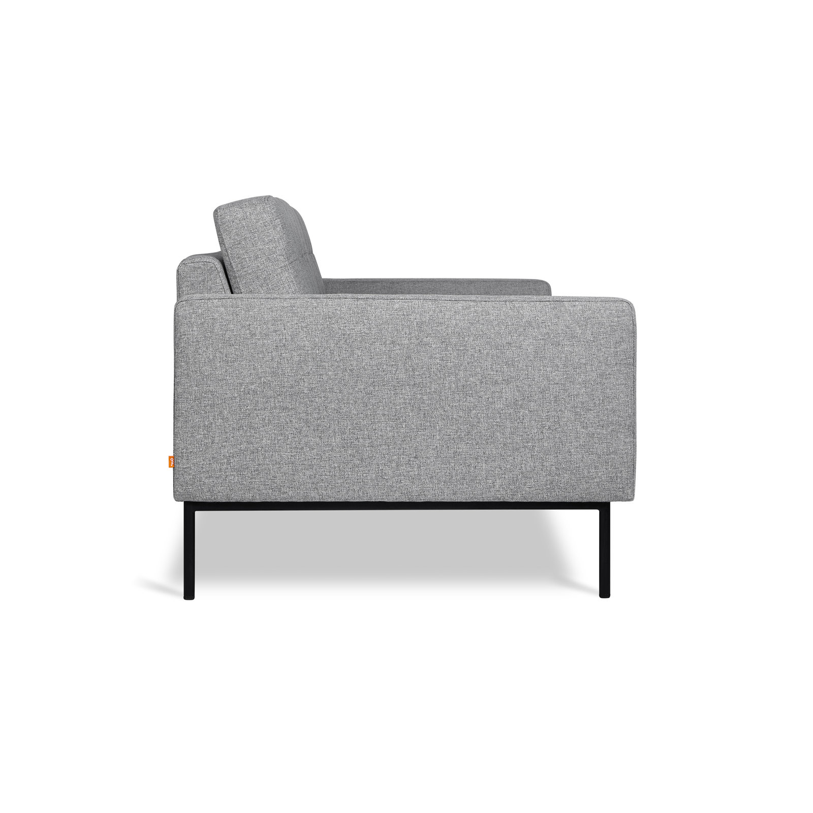 Towne 84" Linen Sofa, Parliament Stone Performance Twill