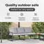 Steel Outdoor Bench