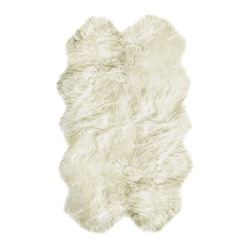 Colello Natural New Zealand Sheepskin Area Rug, Novelty 4' x 6'