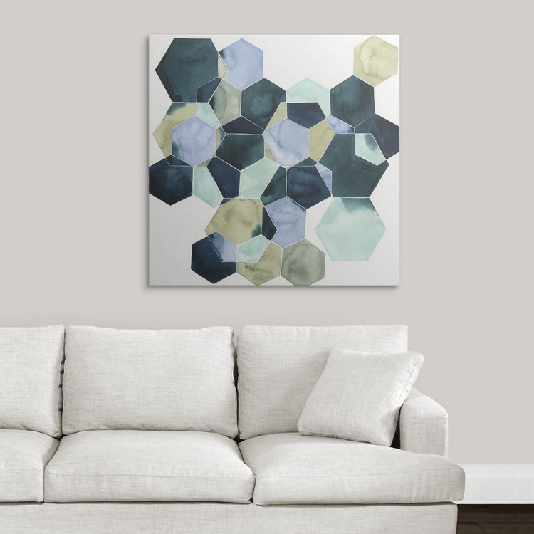 «Brodie-Gael Crystallize II», impression de Grace Popp, H 35 po x l 35 po x P 1,5 po, Toile