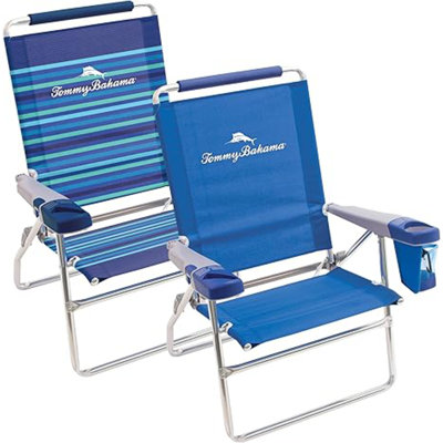 Tommy Bahama Set of 2 Highboy 4 Position Beach Chairs