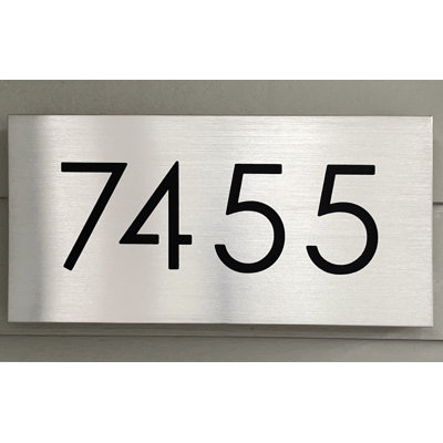 Illuminated Aluminum Address Sign - no borders