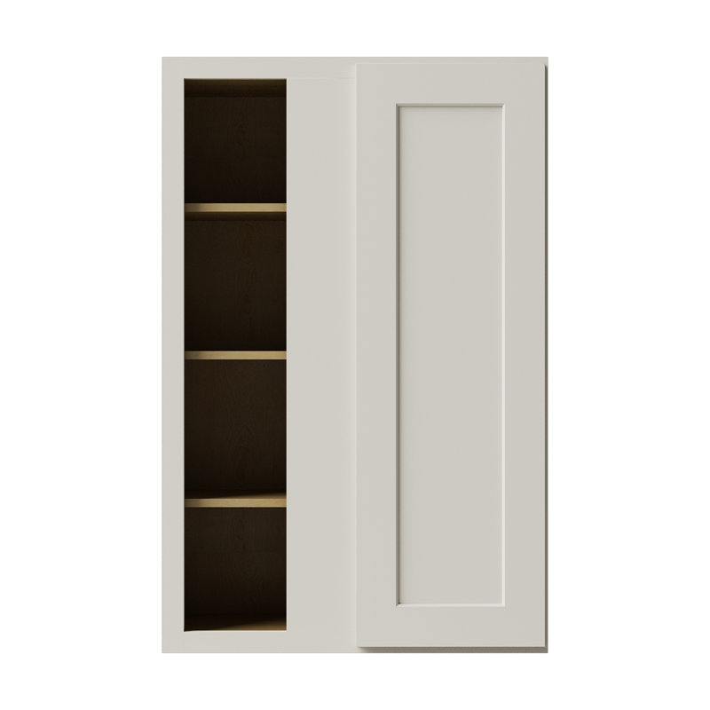 Armoire de coin murale, L 27 po x H 30 po x P 12 po, Crème Shaker