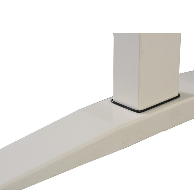 Bureau technique électrique blanc 47 po | Hauteur réglable, 4 préréglages de mémoire | Espace de travail spacieux, gestion des câbles