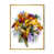 Toile avec cadre flottant or