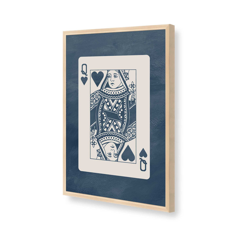 Impression de carte Denim, H 15 po x l 12 po, Érable brut