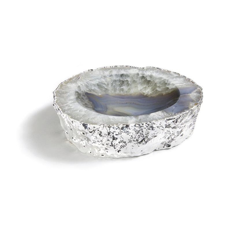 Bol décoratif en cristal Cascita en argent / cristal