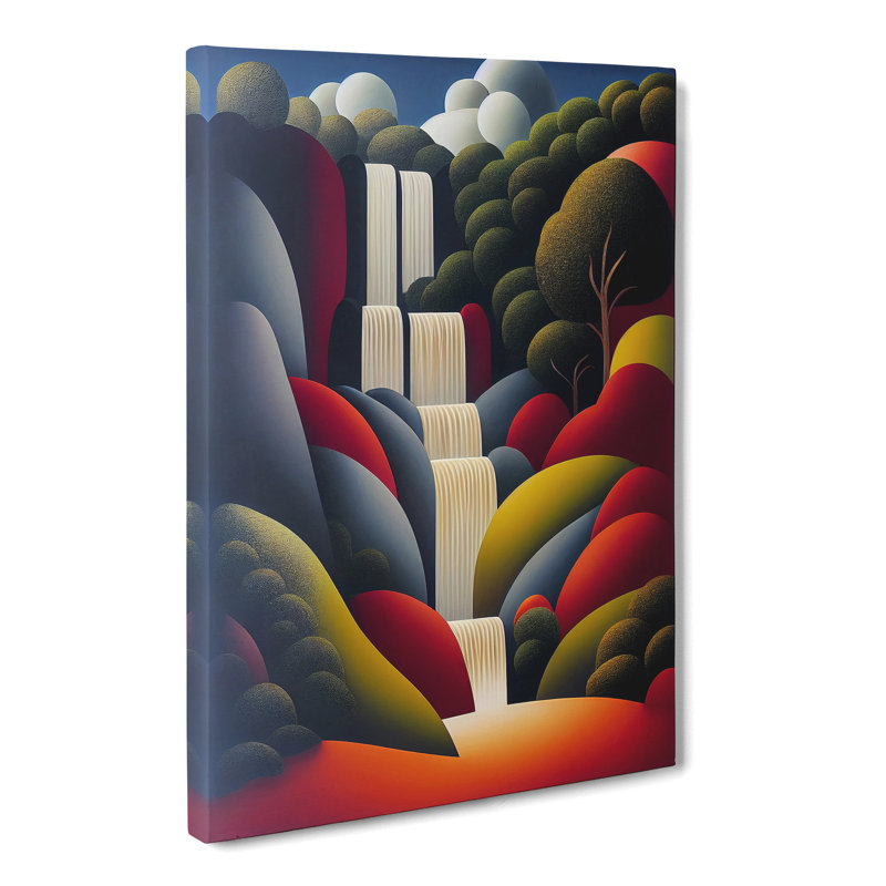 Cute Waterfall - Wrapped Canvas Print, 76cm H x 50cm W x 3cm D