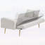 Canapé-lit ajustable beige en molleton doux de 69 pouces, canapé multifonctionnel pour le salon et les petits espaces-562585217