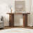 55'' Tambour Console Table With Oval Tabletop and Double Base For Living Room Hallway Foyer Entrance Study-1495355206