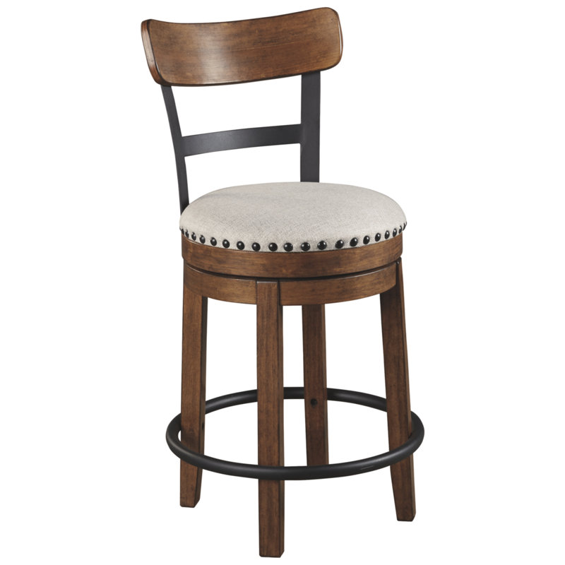 Upholstered Counter Stool, Counter Stool (24" Seat Height), Brown