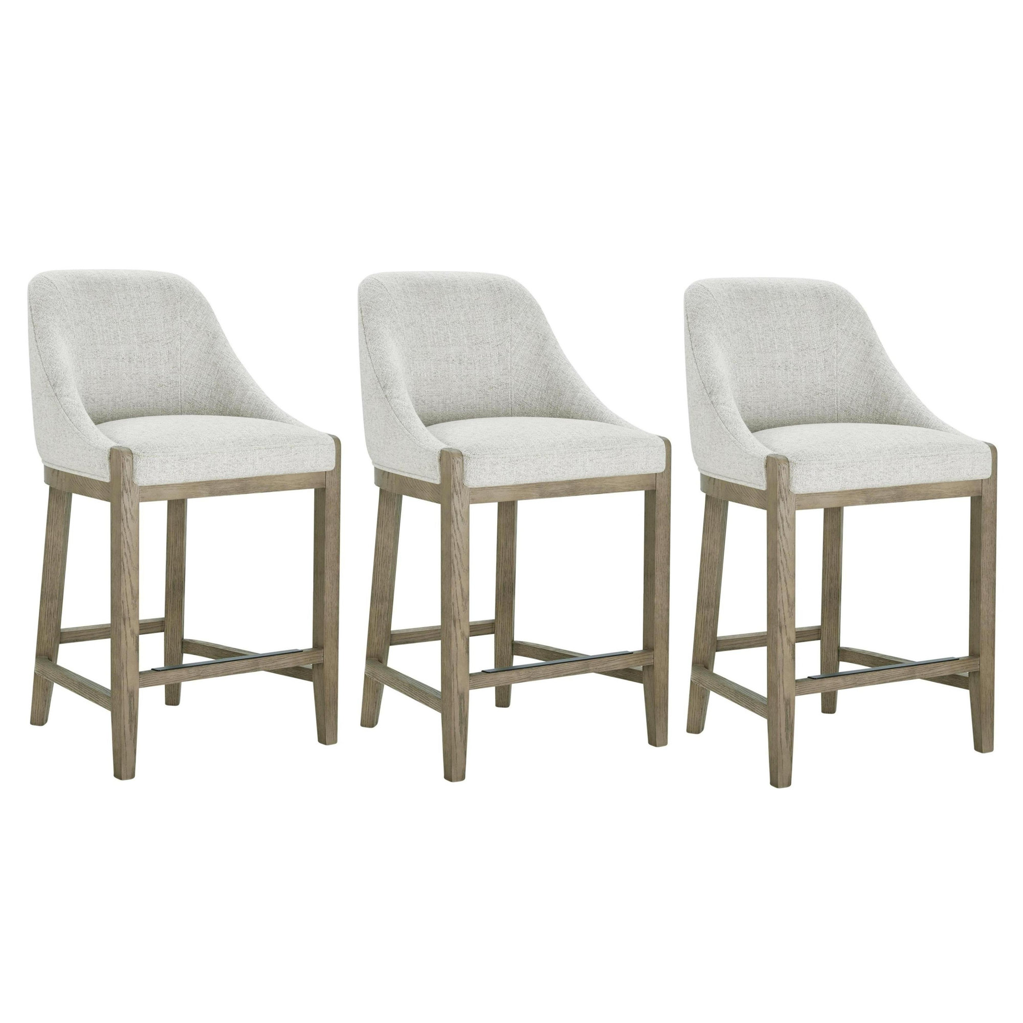 Daigle Barstool, 3, Nathan Wheat Tweed