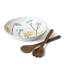 Lenox Wildflowers Salad Bowl with Severs
