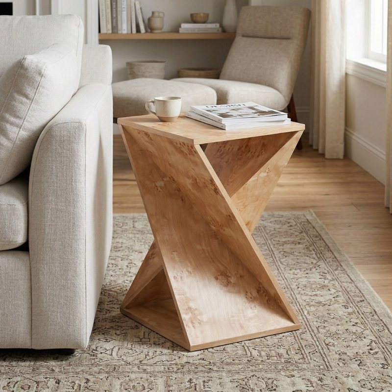 Caelah End Table, Natural Burl