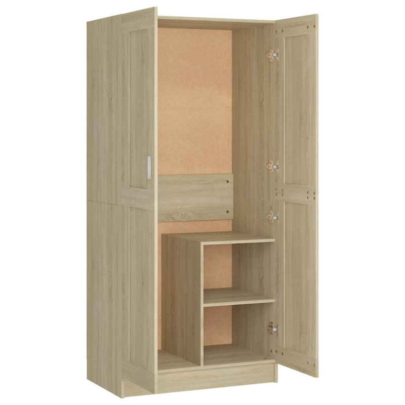 Rhinebeck 2 Door Manufactured Wood Wardrobe,  Sonoma Oak