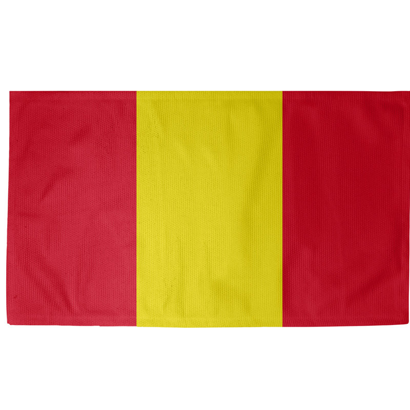 Tapis rouge à rayures de hockey national, Rectangle 3 pi x 5 pi, Oui