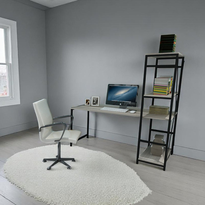 Bureau d'écriture et d'ordinateur Furnish Home Store Rasse, Gris