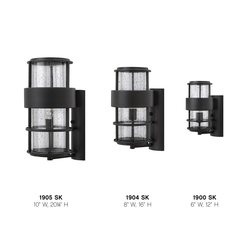 Saturn LED Outdoor Flush Mount, 60W Medium, Satin Black, 12" H x 6" W x 7.5" D