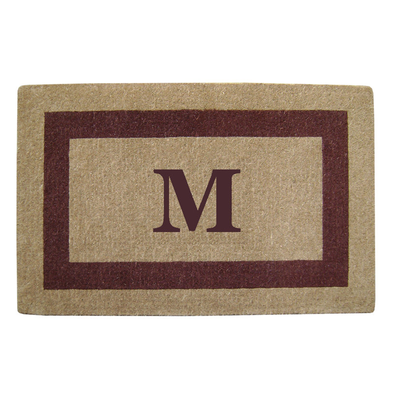 Tapis de porte antidérapant pour l'extérieur, Brun, M, L 22 po x L 36 po