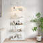 5-Tier Glass Display Cabinet with Lock and LED-967987572-967987573