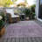 Machine Washable Indoor/Outdoor Xhevrie Plum Rug-2031805915