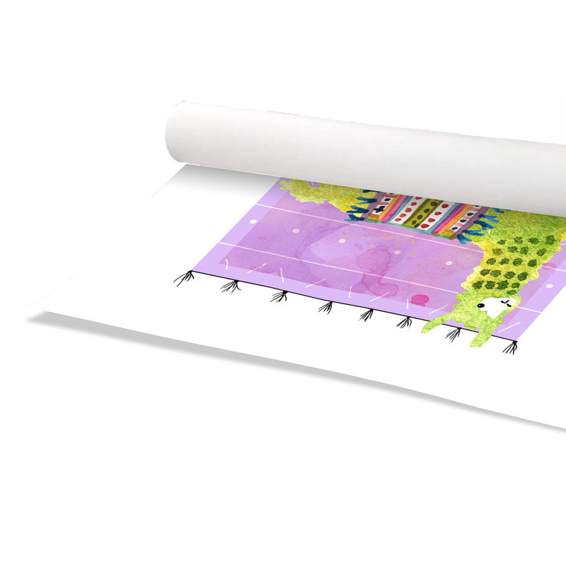 «Rolled Lovely Llama IV», impression sur papier, H 36 po x l 24 po x P 1 po